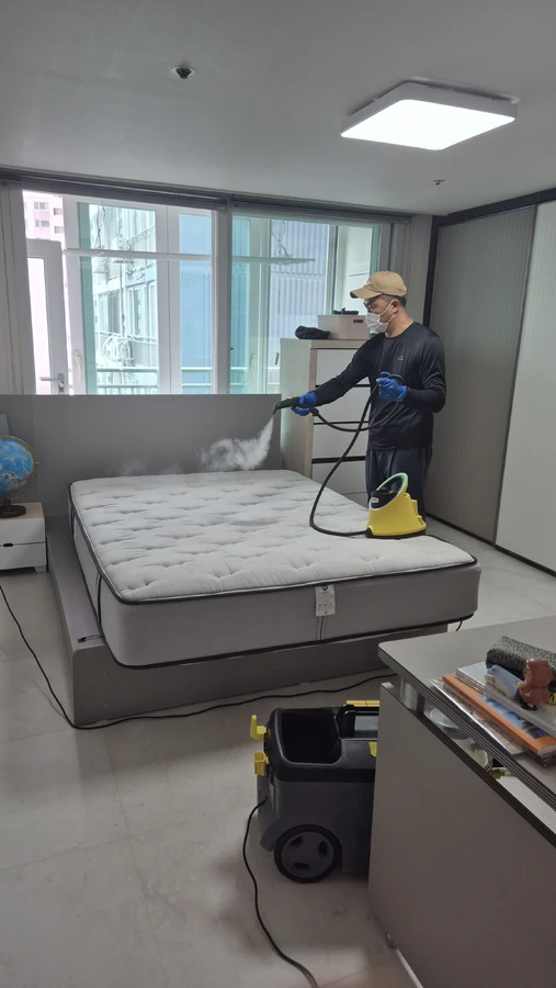 매트리스스팀살균청소